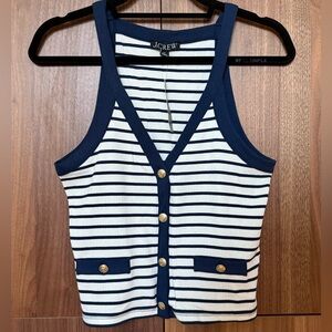NWT J. Crew nautical striped tank